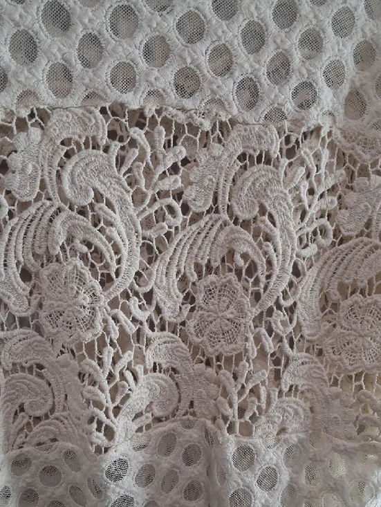 Sunday in Brooklyn Cream Crochet & Lace Long-Sleeve Blouse - Picture 8 of 10